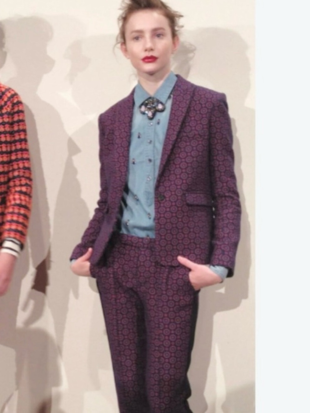 J. Crew Collection Blue Fall 2013 Schoolboy Jacket Wool Tweed Blazer 4 - Picture 2 of 15